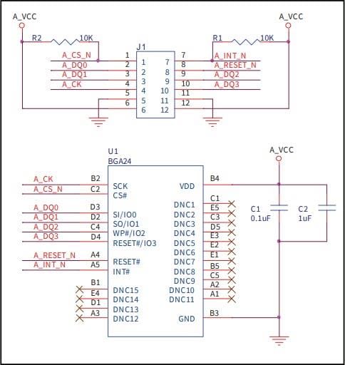 框图 - Infineon Technologies EVAL-S25HL512T内存模块
