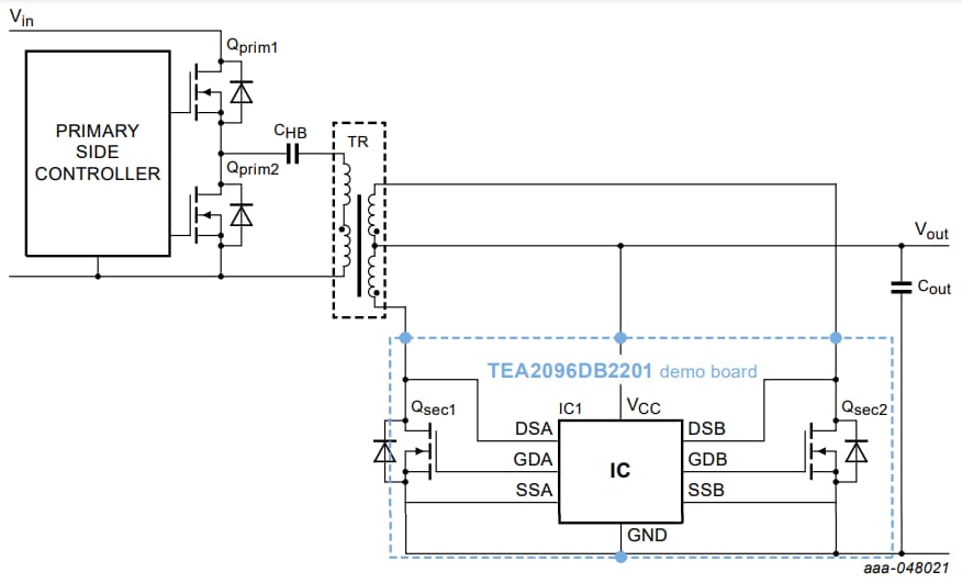 框图 - NXP Semiconductors TEA2096DB2201评估板