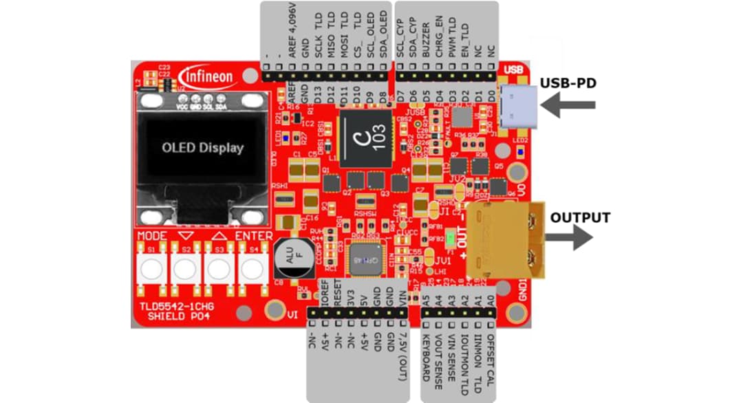 Infineon Technologies TLD5542-1CHG_SHIELD评估板