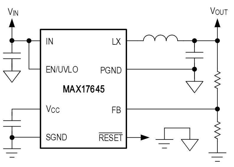 Analog Devices / Maxim Integrated MAX17645同步降压直流-直流转换器