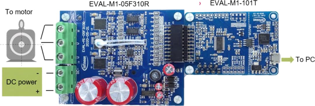 Infineon Technologies EVAL-M1-05F310R iMOTION™ MADK评估板