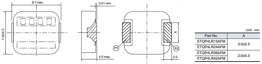 Panasonic Electronic Components ETQP4L-AFM 功率电感器
