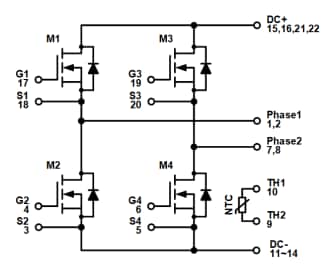 原理图 - onsemi NXH0x0F120MNF1碳化硅MOSFET