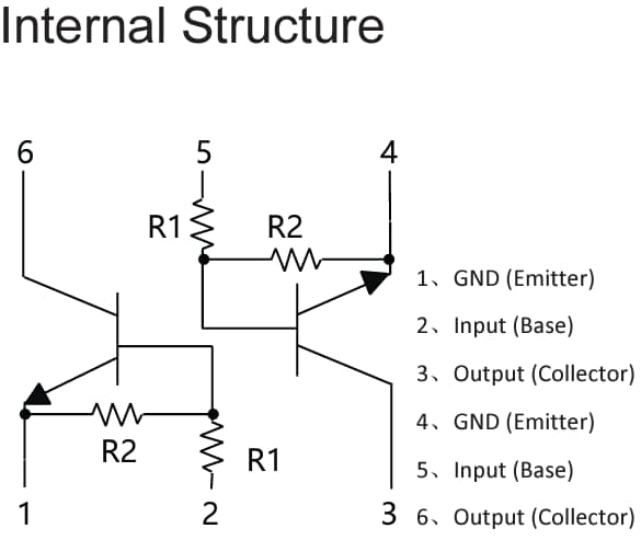 Micro Commercial Components (MCC) UMH1NHE3 Dual NPN Digital Transistor