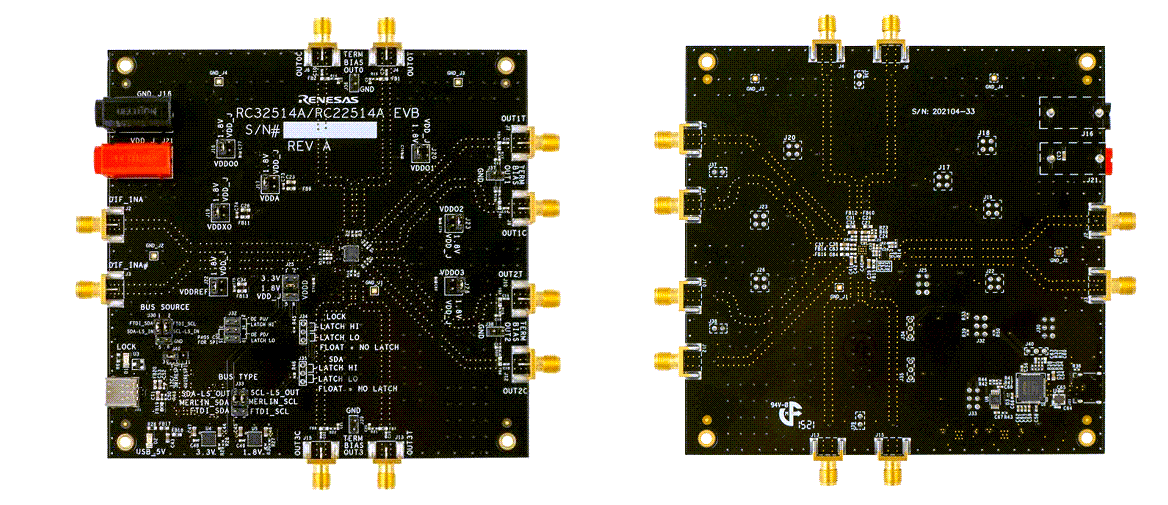Renesas Electronics RC32514A-EVK FemtoClock™ 2评估套件