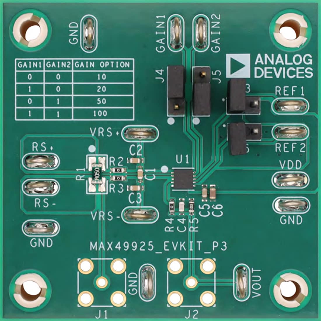 机械图纸 - Analog Devices Inc. MAX49925EVKIT评估套件