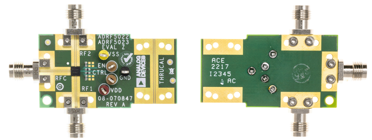 位置电路 - Analog Devices Inc. ADRF5022-EVALZ 评估板