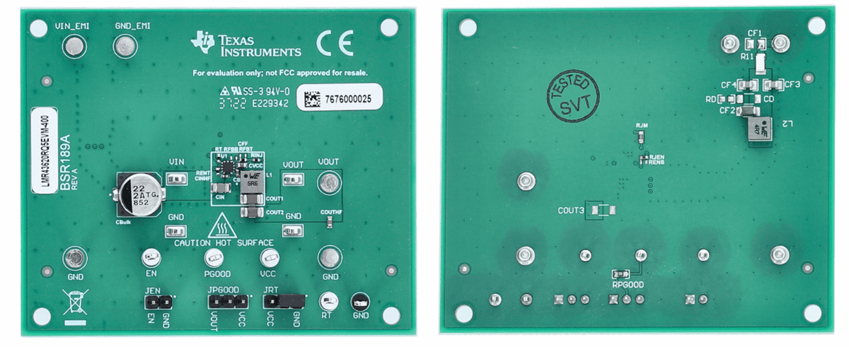 Texas Instruments LMR43620RQ5EVM-400评估模块