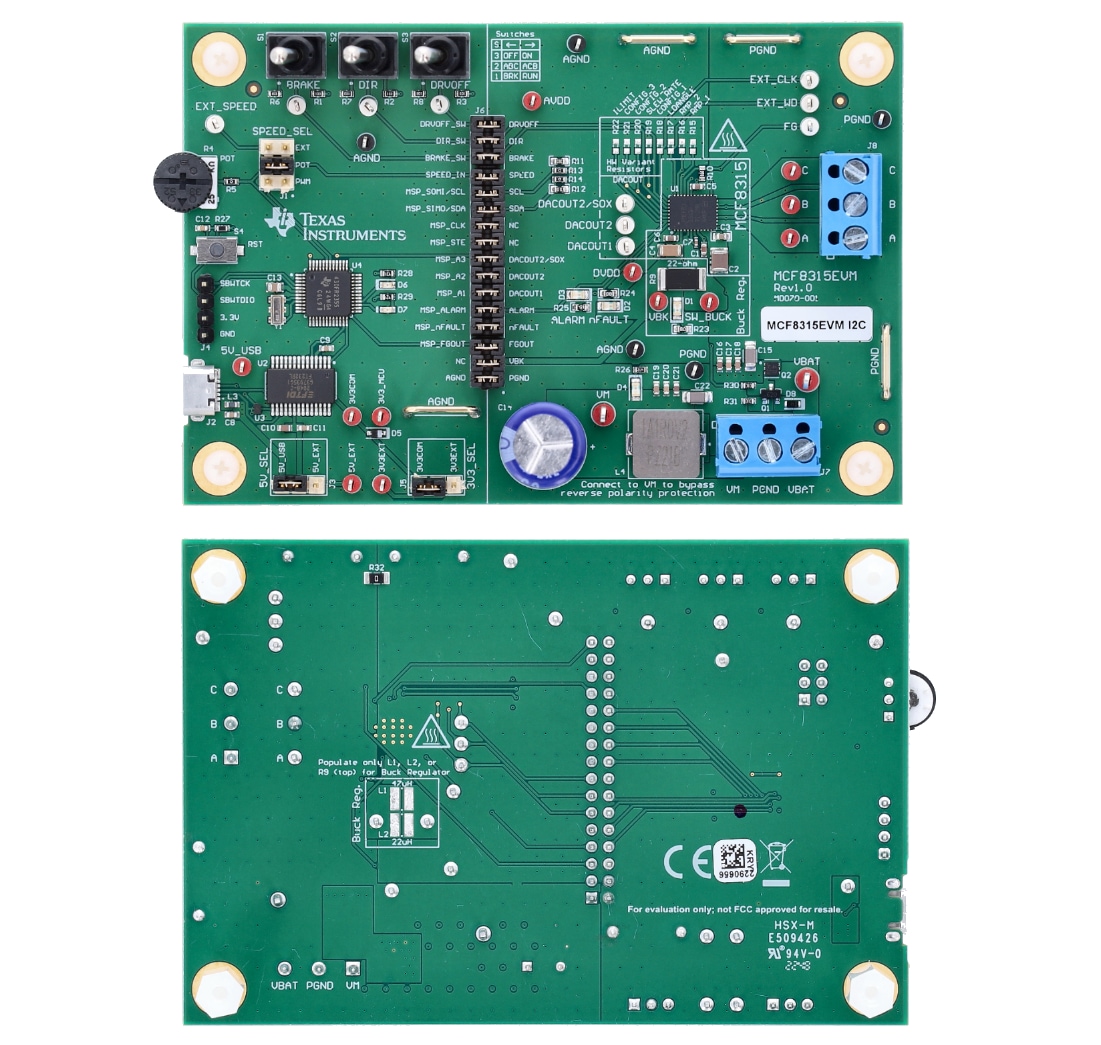 Texas Instruments MCF8315EVM评估模块