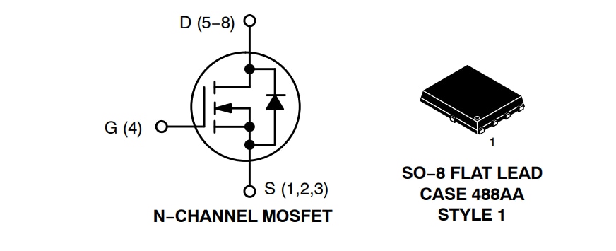 应用电路图 - onsemi NVMFS4C306N功率MOSFET