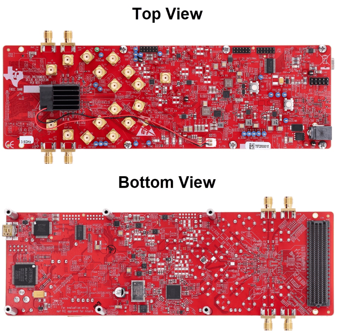 机械图纸 - Texas Instruments AFE8030-3P5EVM射频收发器评估模块
