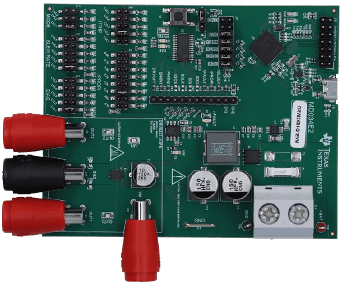 机械图纸 - Texas Instruments DRV8243H-Q1EVM驱动器评估模块 (EVM)