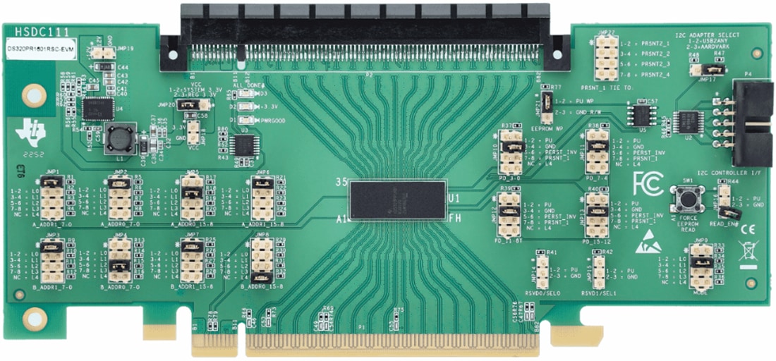 机械图纸 - Texas Instruments DS320PR1601RSC-EVM线性转接驱动器评估模块