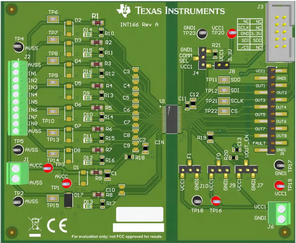 机械图纸 - Texas Instruments ISO1228DFBEVM评估模块 (EVM)