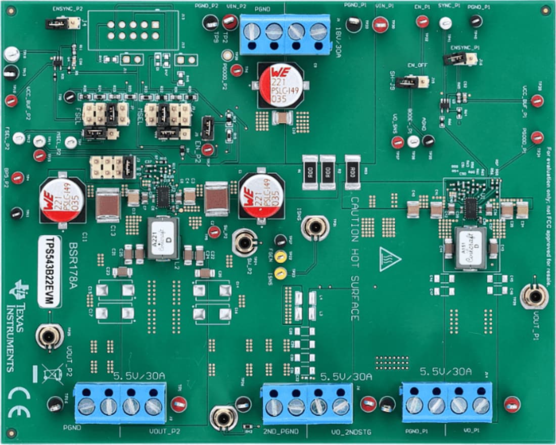 机械图纸 - Texas Instruments TPS543B22EVM转换器评估模块 (EVM)