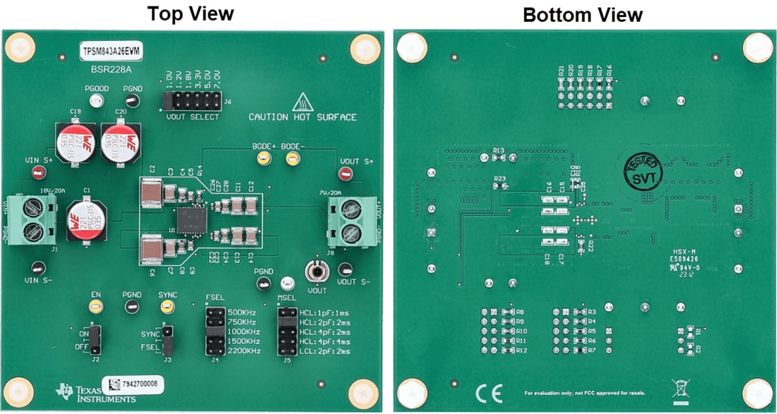机械图纸 - Texas Instruments TPSM843A26EVM电源模块评估模块