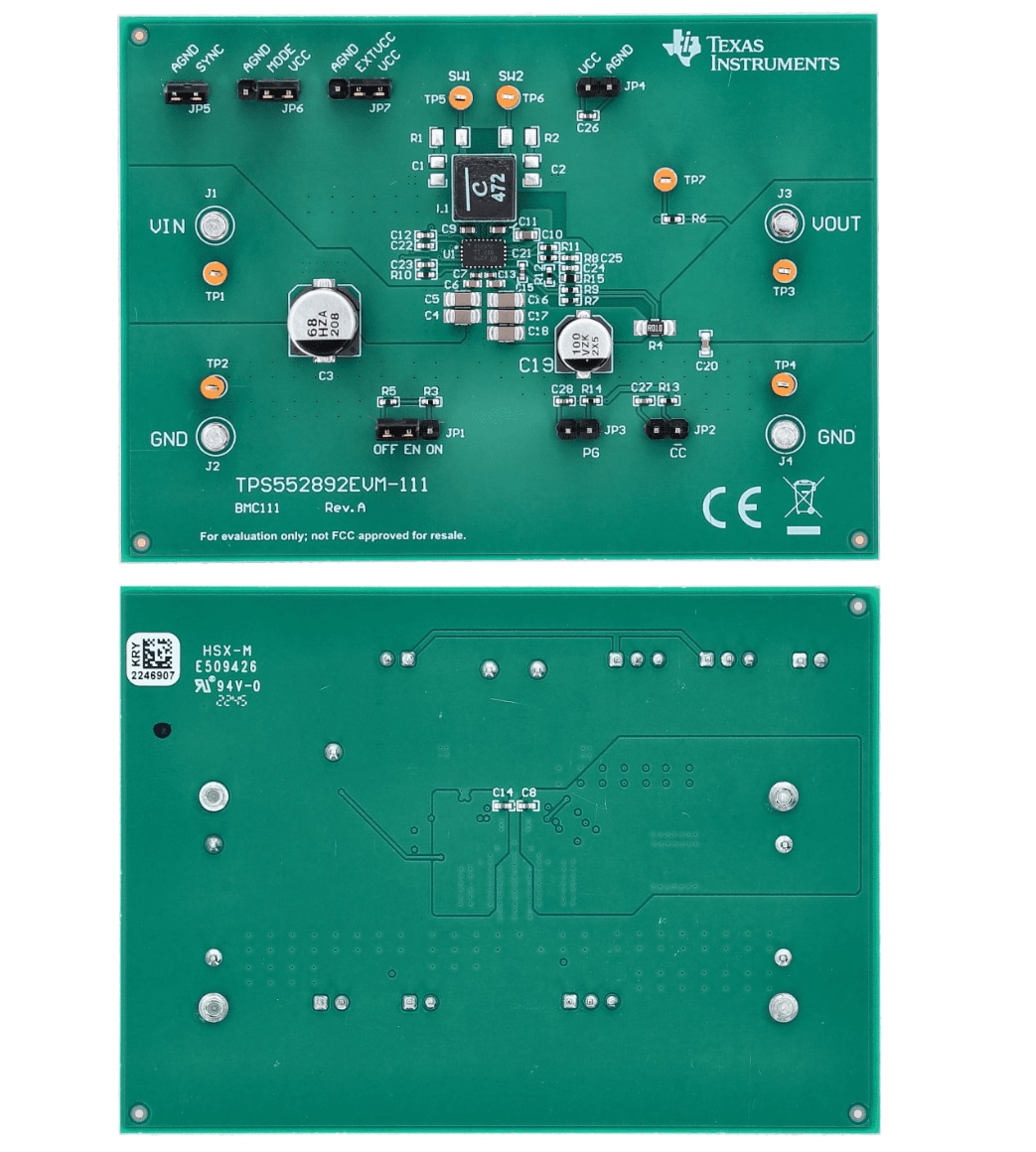 Texas Instruments TPS552892EVM-111评估模块