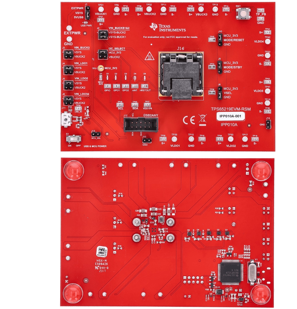 Texas Instruments TPS65219EVM NVM编程板