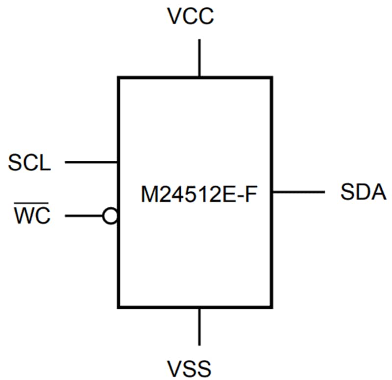 STMicroelectronics M24512E-F 512Kb串行I²C总线EEPROM