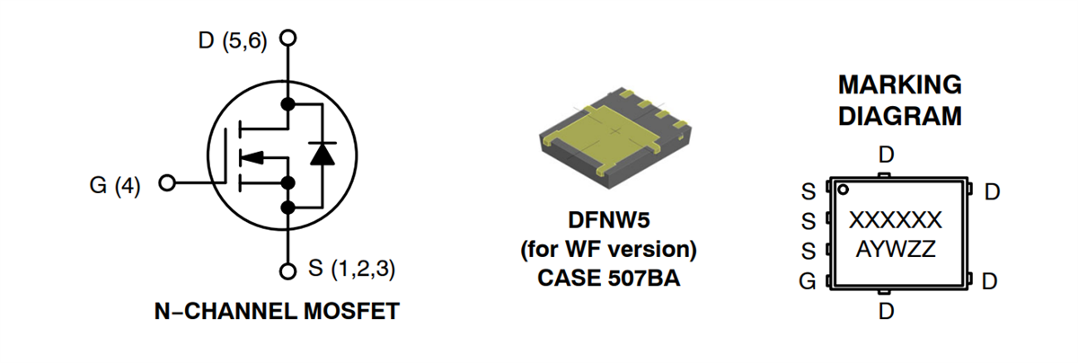 应用电路图 - onsemi NVMFWS002N10MCL单N沟道功率MOSFET