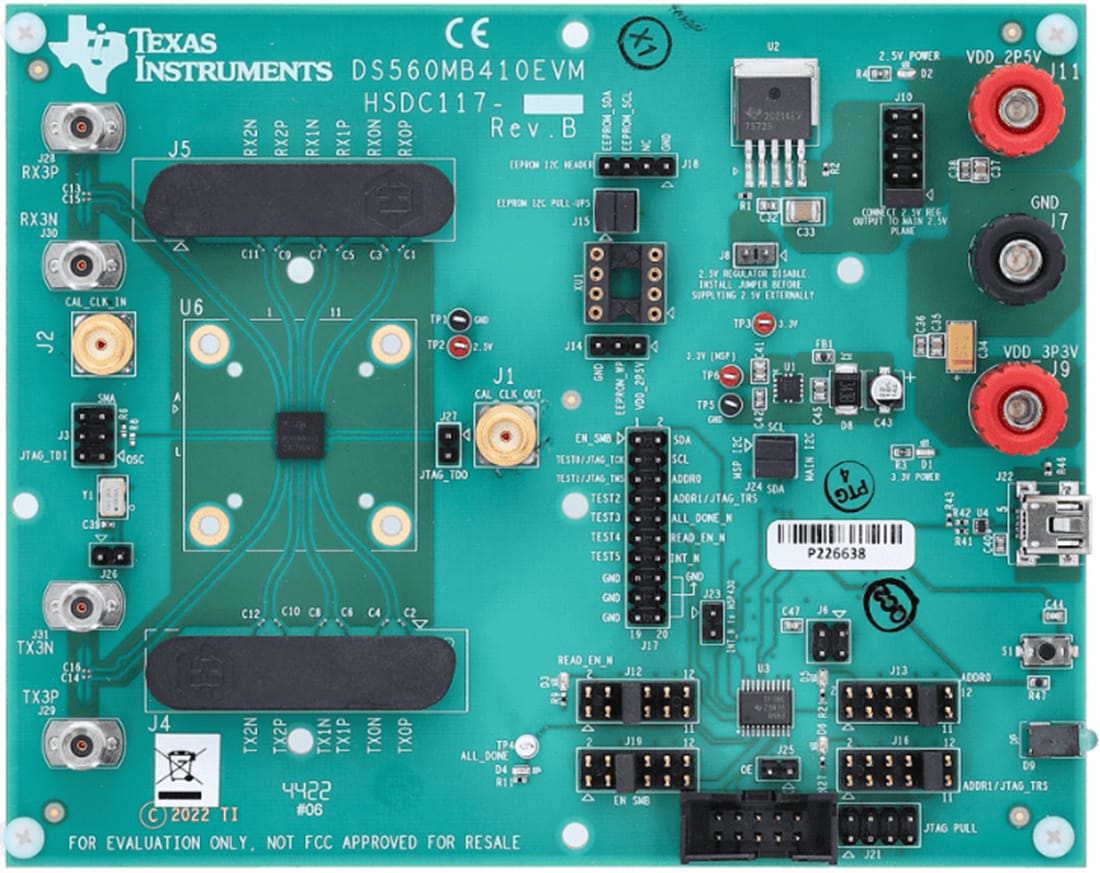 Texas Instruments DS560MB410EVM重定时器评估模块