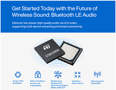 STMicroelectronics STM32WBA5多协议无线无线电MCU