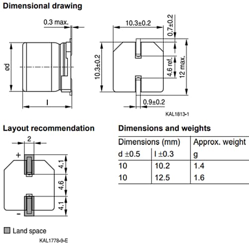 EPCOS / TDK B40930混合聚合物铝电解电容器