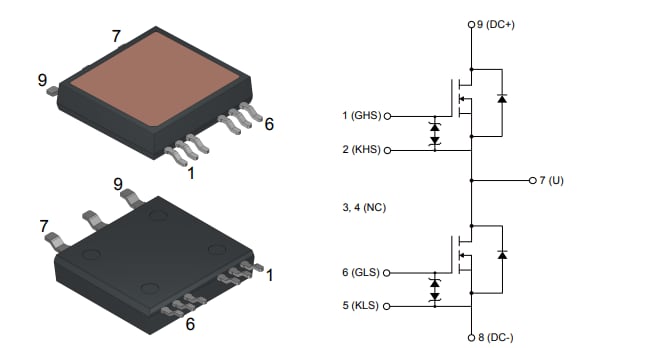 位置电路 - STMicroelectronics SH63N65DM6AG功率MOSFET