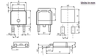 机械图纸 - ROHM Semiconductor 30V汽车级肖特基势垒二极管