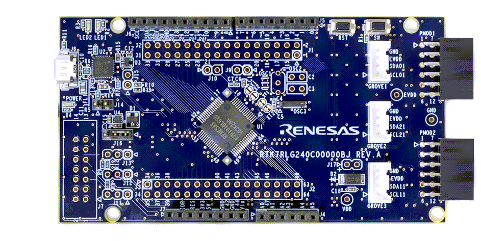 Renesas Electronics RL78/G24快速原型设计板