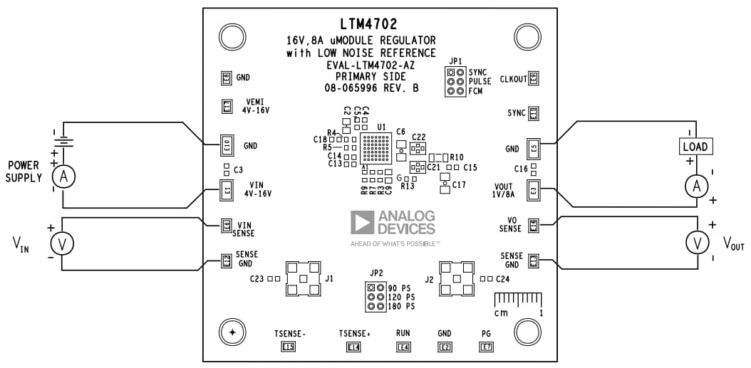 应用电路图 - Analog Devices Inc. EVAL-LTM4702-AZ评估板