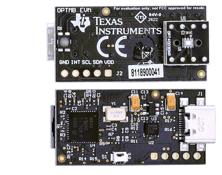 Texas Instruments OPT4003DNPQ1EVM评估模块