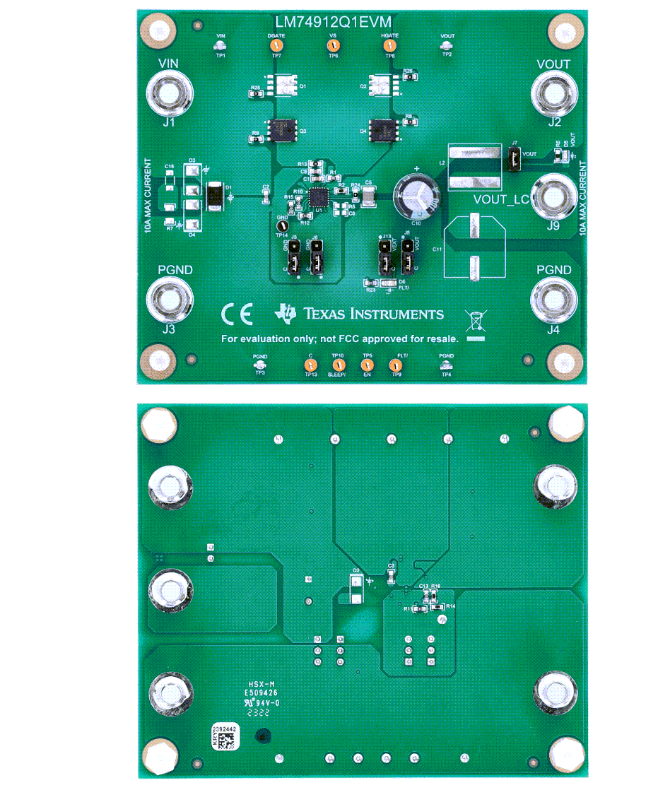 Texas Instruments LM74912Q1EVM评估模块