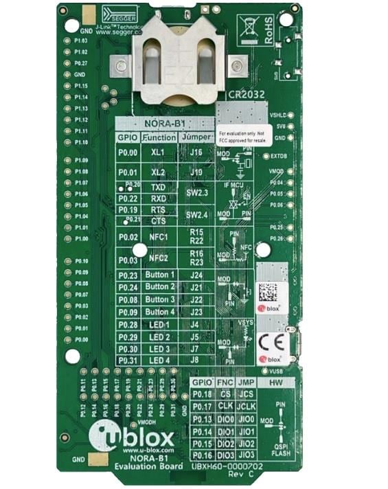 u-blox EVK-NORA-B12x 评估套件