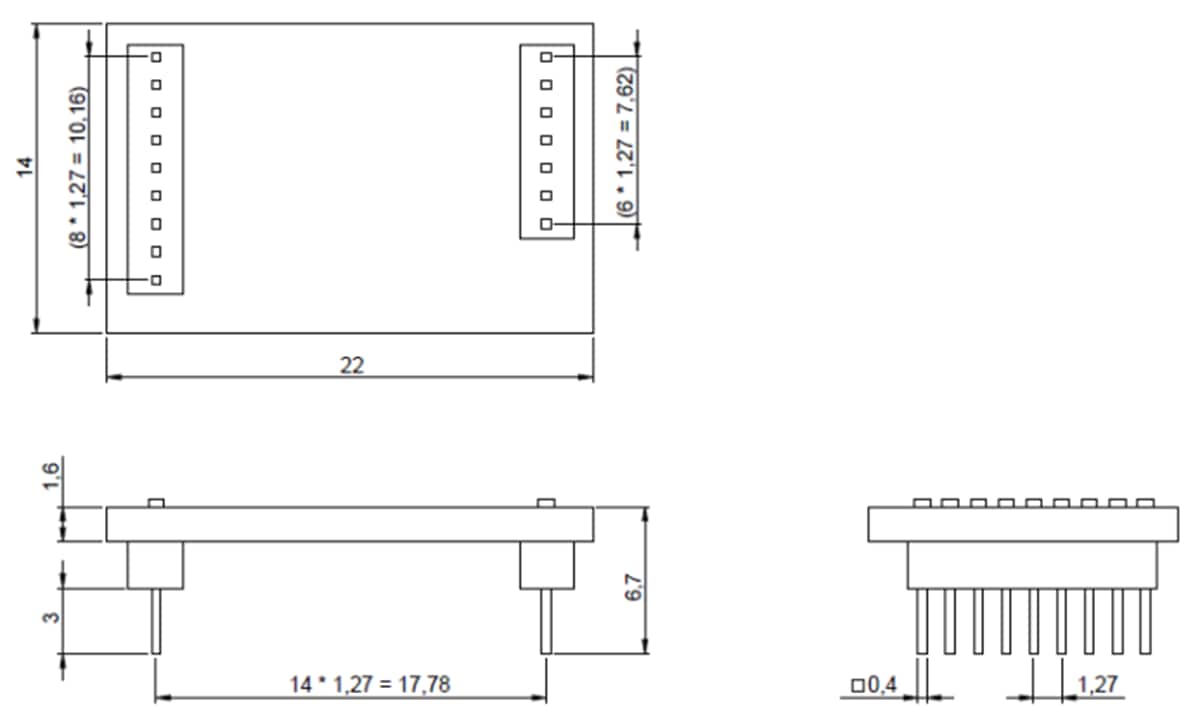 机械图纸 - Bosch BMM350 Shuttle Board