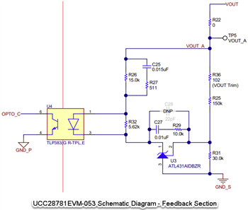 原理图 - Texas Instruments UCC28781EVM-053评估模块