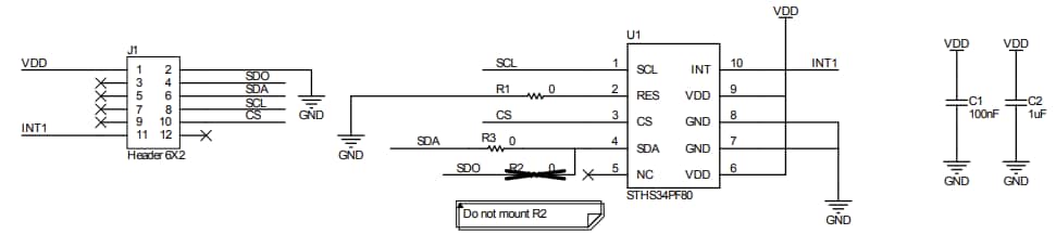 原理图 - STMicroelectronics STEVAL-MKI231KA评估套件