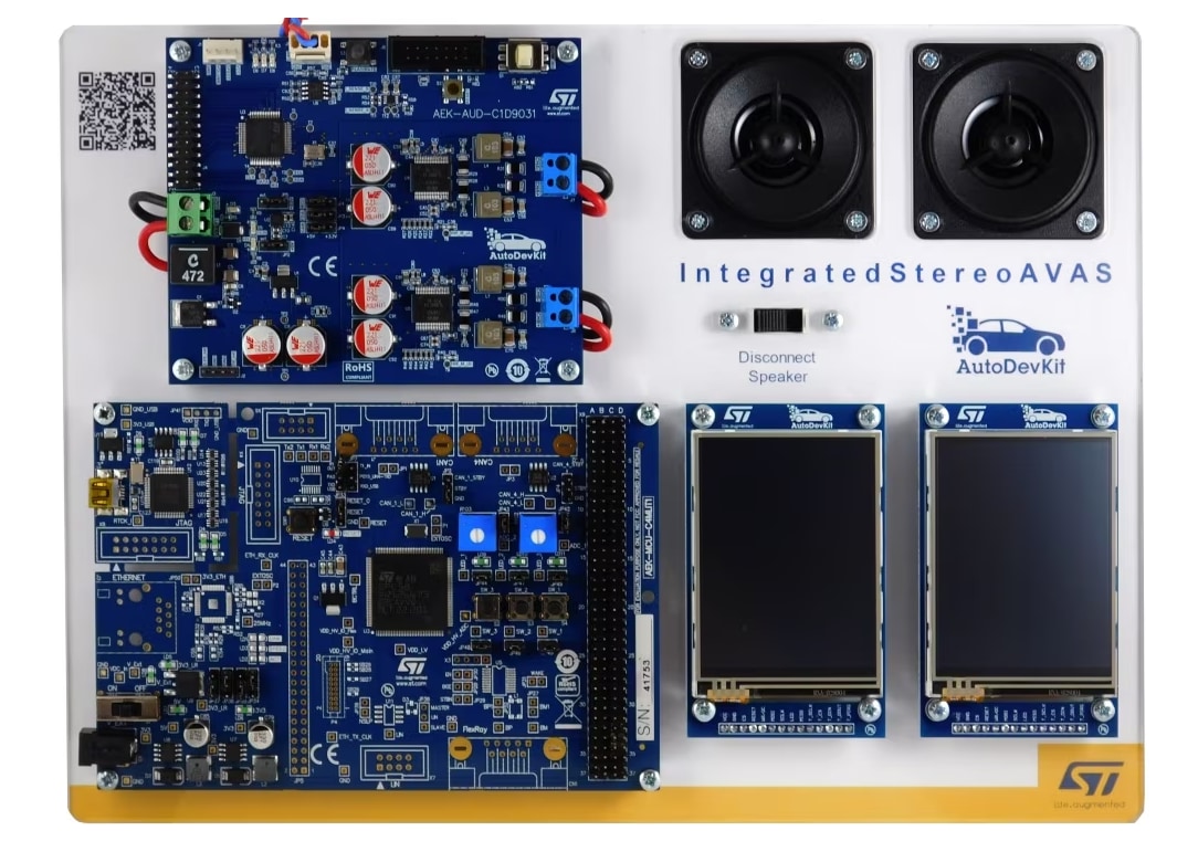 STMicroelectronics AEKD-STEREOAVAS集成立体声AVAS解决方案