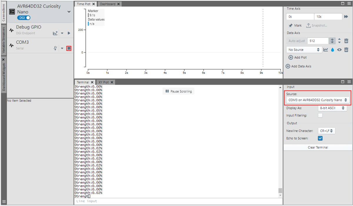 Microchip Technology AVR64DD32压力演示