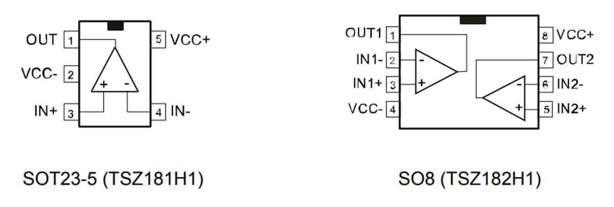 STMicroelectronics TSZ182H1零漂移运算放大器
