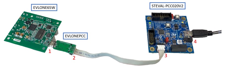 STMicroelectronics EVLONEPCC USB Type-C™适配器