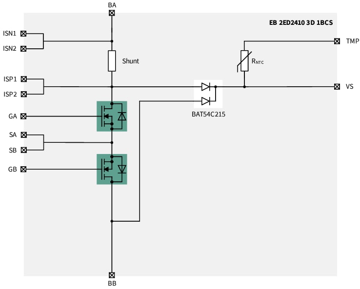 Infineon Technologies EB 2ED2410 3D/3M板
