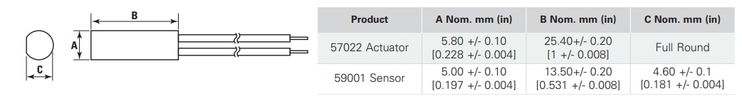 Littelfuse 59001迷你D形干簧传感器