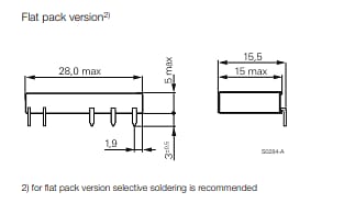机械图纸 - TE Connectivity / Schrack Slimline SNR系列PCB继电器