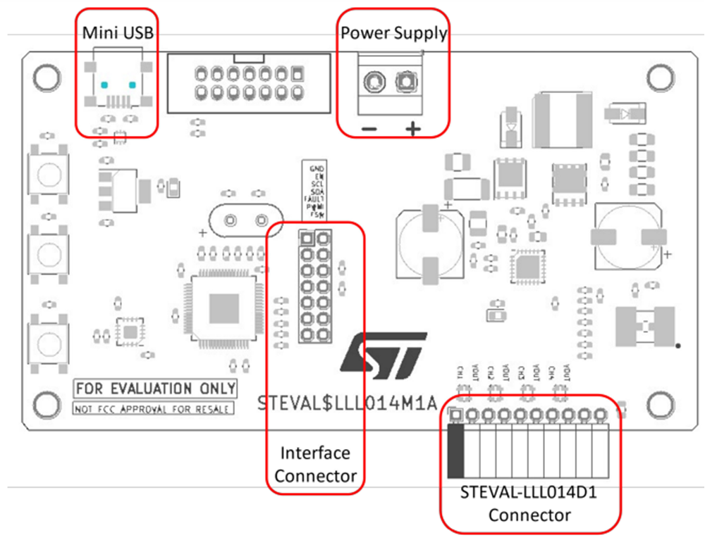 STMicroelectronics STEVAL-LLL014V1汽车LED驱动器评估套件
