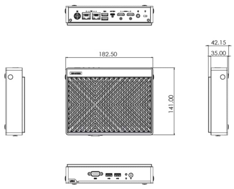 Advantech 预配置的UBX-110K 4K UHD存储网关