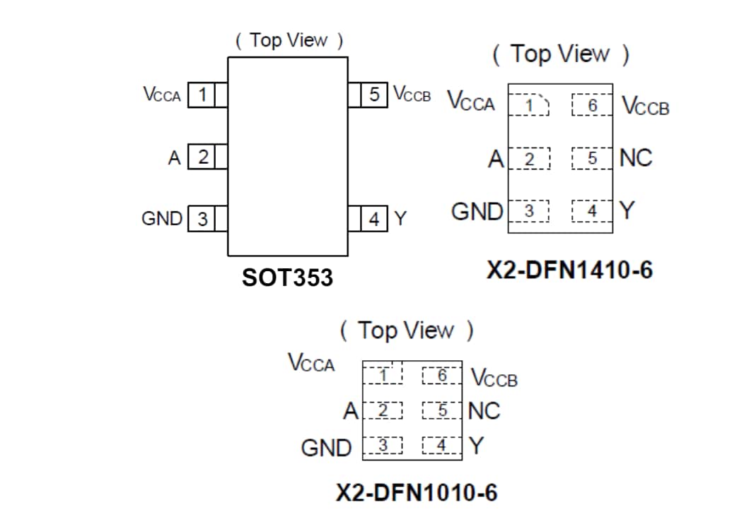 位置电路 - Diodes Incorporated 74AUP1T34x单位双转换缓冲器