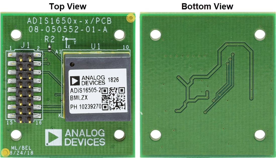 机械图纸 - Analog Devices Inc. ADIS16500/PCBZ分线板