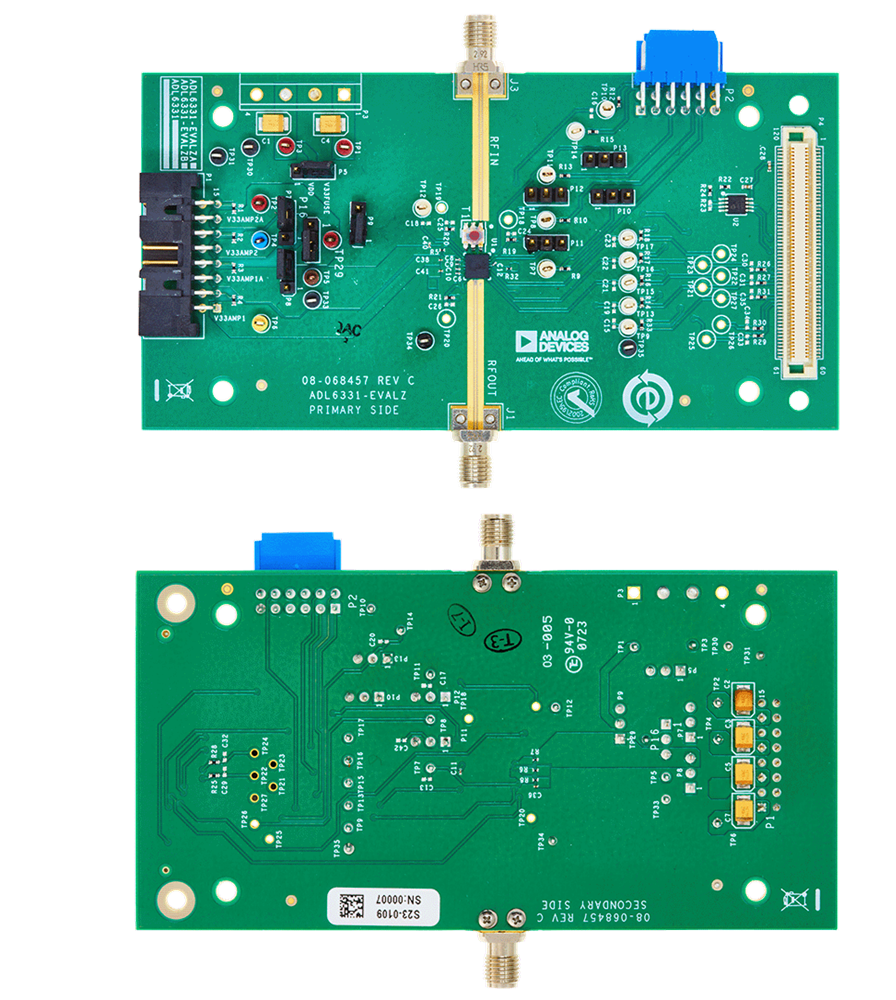 位置电路 - Analog Devices Inc. ADL6331-EVALZA 评估板