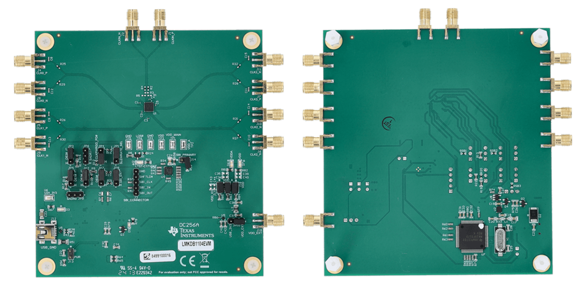 Texas Instruments LMKDB1104EVM评估模块